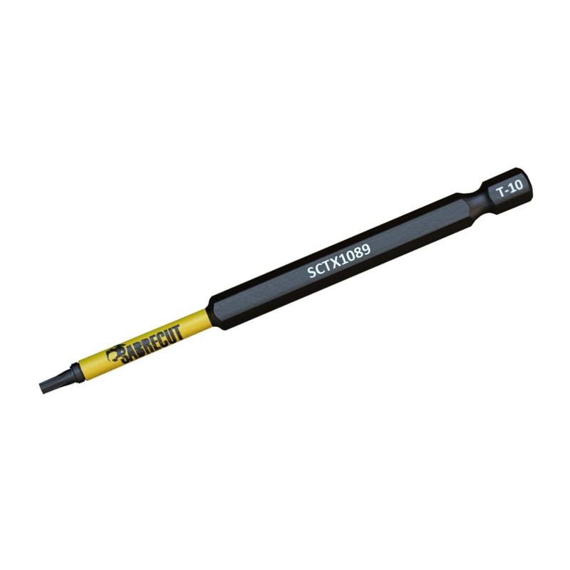 5 x SabreCut SCTX1089_5 89mm T10 TX10 Magnetic Impact Screwdriver