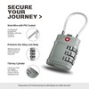 UP Security Suitcase Locks TSA Approved, Small Combination Cable Padlock,