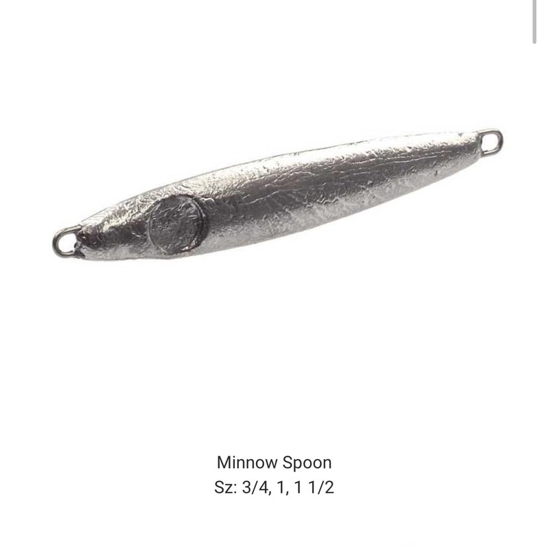 Do It Mold Minnow Spoon Lure Size 3/4, 1, 1