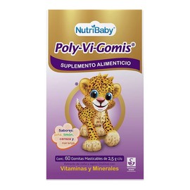 Suplemento alimenticio Poly Vi Gomis 60 gomitas masticables 2.5 g c/u