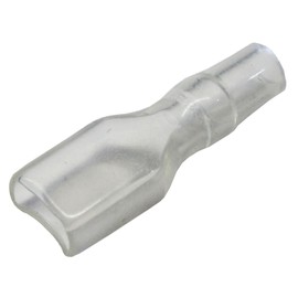 All Trade Direct 100 x Clear PVC Covers for 6.3mm Uninsulated Female Spade Crimp Terminals