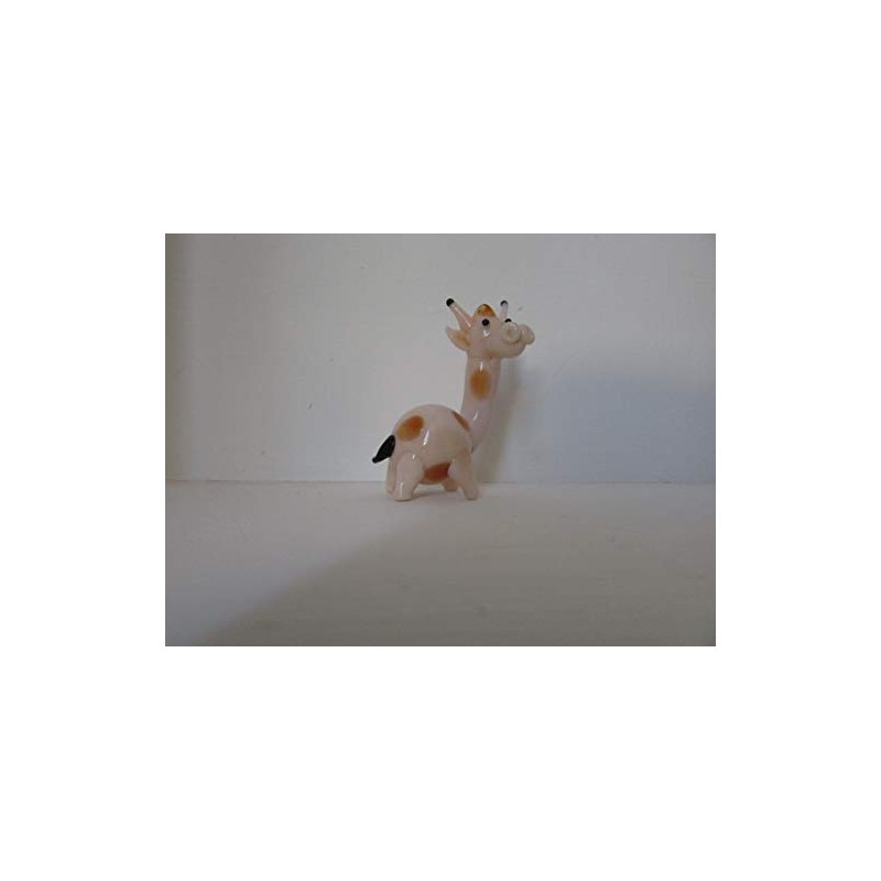 Gorgeous and Very Cute Glass Giraffe Figurine