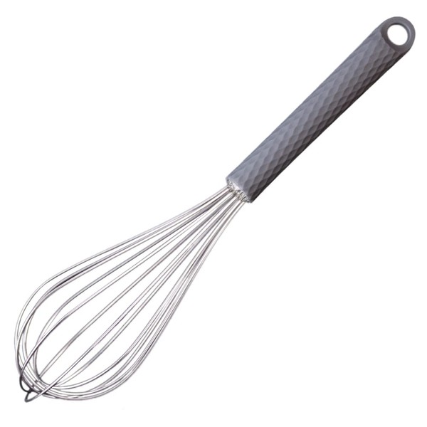 Dr.BEST Stainless Steel Whisk Egg Beater Anti-slip Silicone Handle Comfortable