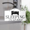 9"x5.35" Sleeping Do Not Disturb Door Knobs Hanger or Welcome