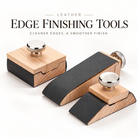 Beech Wood Leather Edge Sanding Block with Screw Clamp – Style B
