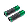 Motorbike Handgrips Hand Grips Green Aluminium & Rubber for all