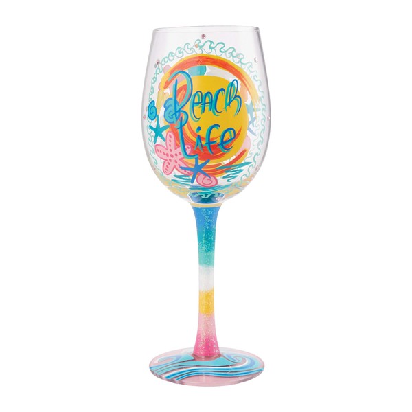 Lolita 6009215 Beach Life Wine Glass