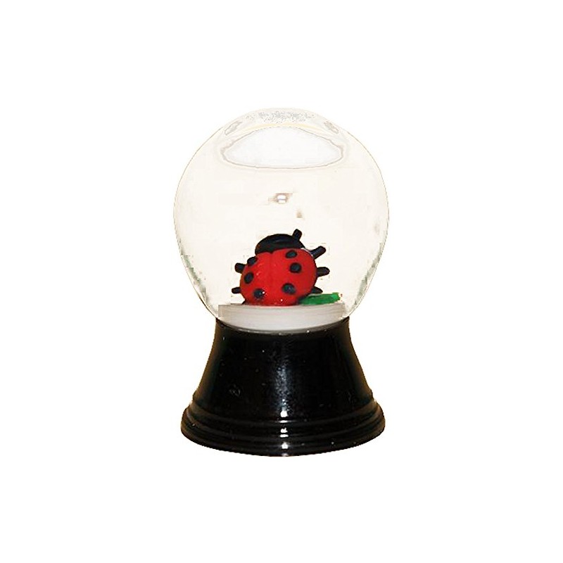 Alexander Taron Importer PR1160 Perzy Snowglobe, Mini Ladybug-1.5" H W