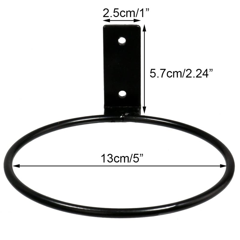 Sivya 6 Pack 5in Flower Pot Holder Ring Wall Mounted
