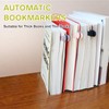 SMUK 4pcs Funny Book Marks for Reading Women, Silicone Automatic