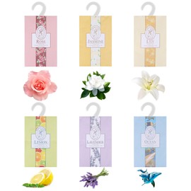 Wardrobe Fresheners, 18pcs Scented Sachets for Wardrobes And Drawers, Wardrobe Scent, Drawer Fresheners, Lavender, Jasmine, Lily, Rose, Ocean, Lemon For Closet, Shoe Rack