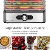 Elite Gourmet EFD3321X Food Dehydrator, Stainless Steel Trays Adjustable Temperature