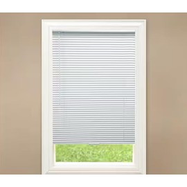 Generic White Cordless Room Darkening Vinyl Mini Blinds with 1 in. Slats 38.5 in. W x 72 in. L