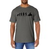 Funny Snowmobile Gift Men Women Cool Snowmobiling Evolution T-Shirt