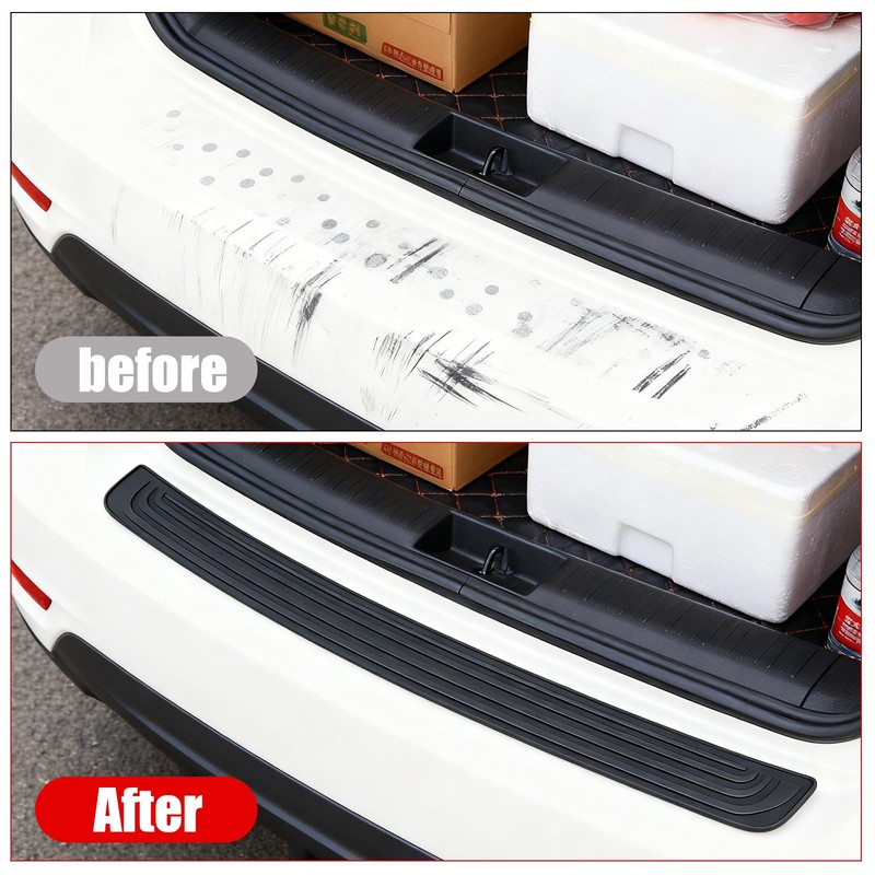 Car Bumper Protector Universal Rubber Rear Bumper Protector Strip Car