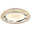 UOFUS 32W LED Flush Mount Ceiling Light Chrome 15.7inch Modern
