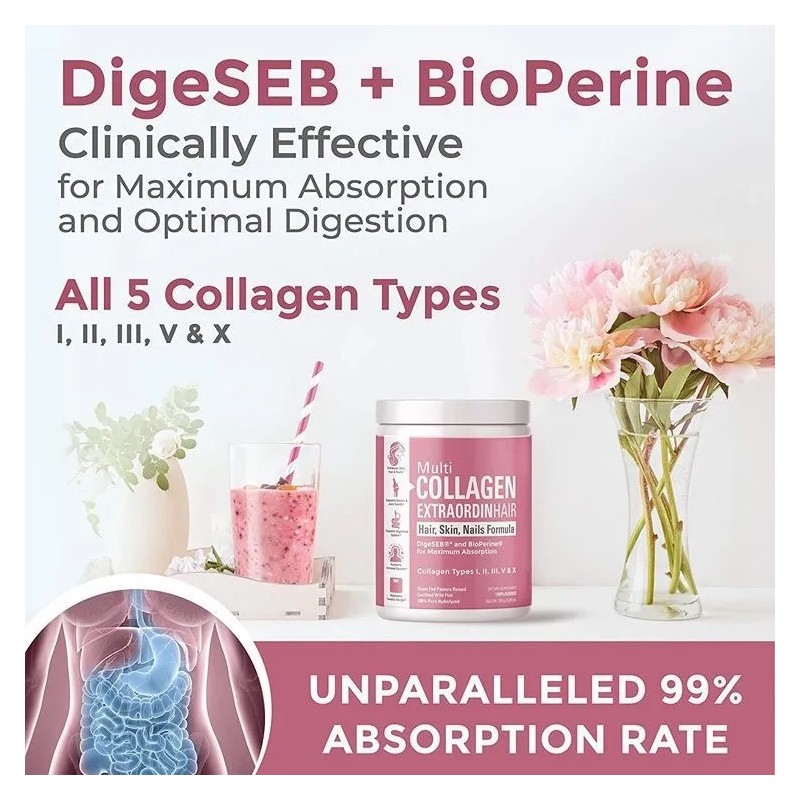 Colágeno Múltiple Hidrolizado Multivitamínico En Polvo Sin Sabor