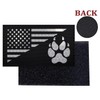 IR Reflective Service Dog Patch US Flag Tactical Dog Paw