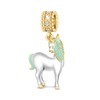 GNOCE Unicorn Charm 925 Sterling Silver Fits Most US European