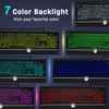 Wired Keyboard and Mouse Combo - Large Print Light Up
