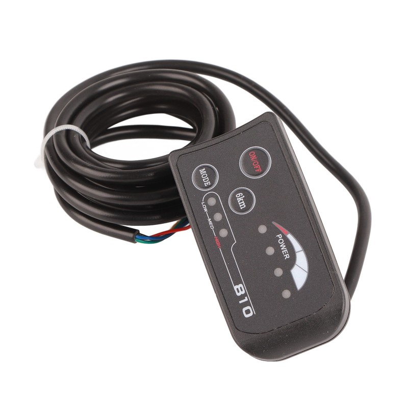 Electric Bicycle 810 LED Display With 5 Wire Cable Control