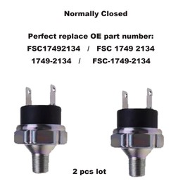 kmdiesel FSC17492134 Normally Closed 2 Blade Kick-Off Low Air Pressure Indicator Switch 1749-2134 FSC-1749-2134 fits Freightliner Century Columbia Class (1749-2134)