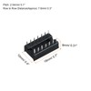 sourcing map DIP IC Chip Socket Adapter Flat Pin 14P