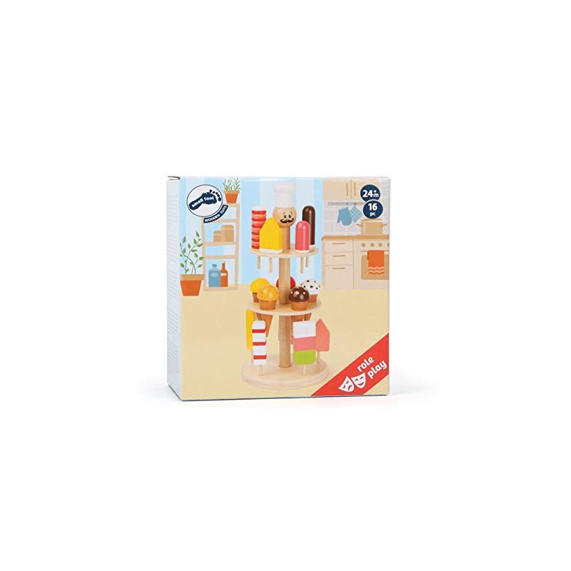 Small Foot 11488 Stand Gelati Gelato Luigi in Legno, Accessori