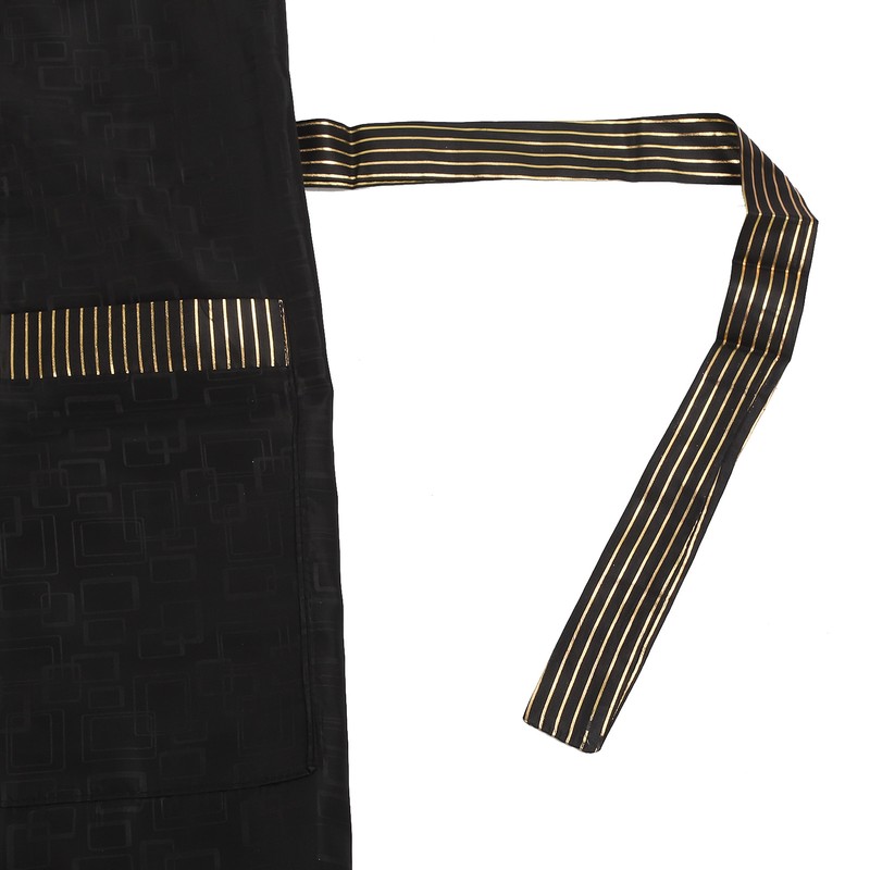 Haircut Gown with Pocket Short Sleeve Professional Belt Grooming Work
