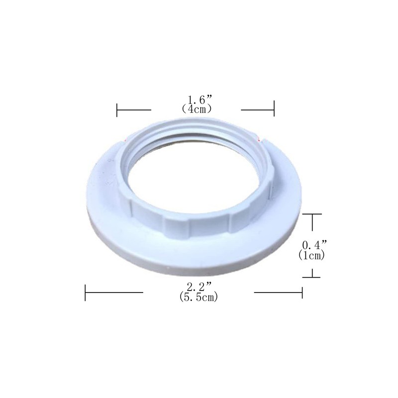 Lansonee 5 Pcs Lamp Shade Reducer Ring E27 Converter, for