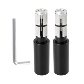 EMSea 1pair Bicycle Flat Bar Extender Aluminium Alloy MTB Bike Handlebar Bar End Extension 91x22.2mm Bike Stem Riser 15-20mm ported handlebars Black