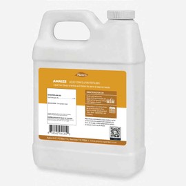 Liquid Corn Gluten Fertilizer, Natural Nitrogen, 1000 Sq Ft Coverage - GMO-Free, All-Natural Lawn Care for Grass | Amaize Non-Toxic and Eco-Conscious Formula with Corn Gluten | 32 fl oz Bottle