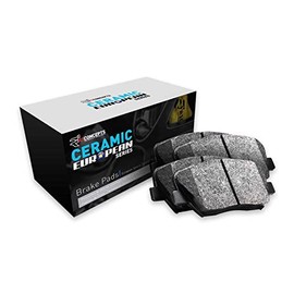 R1 Concepts Front CERAMIC European Series Brake Pads With Rubber Steel Rubber Shims 2600-0938-00| Fits 2003-2005 Jaguar S-Type, 2004-2005 Jaguar XJR, 2005 Jaguar Super V8