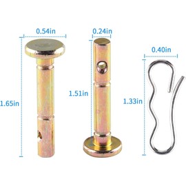 Hicello 20 Shear Pins and Cotter Pins Snow Blower Shear Pins and Cotter Pins for Snow Blower 738-04124, 714-04040