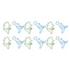 100 Pcs Shaped Paper Clips Hippo Dinosaur Shape Metal Cute