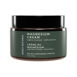 Magnesium Sleep Cream – 100% Natural Nighttime Moisturizer, Lightly Mango-Infused with Shea Butter & Lemongrass – Relaxing Bedtime Body Cream for Soft, Nourished Skin – 113g/4oz