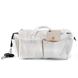 Periea 'Keriea' Handbag Organiser Insert - Tote Bag Insert with 13 Compartments for Bag Organisation - (White)