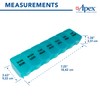 Apex 7 Day Bubble Lok Weekly Pill Organizer, Weekly Pill