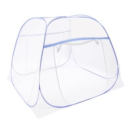 Mosquito Net Blue Pop Up Mosquito Tent Folded Three Entry Net Tent with Nets Bottom Portable Camping Travel MosquitoNet Bed Canopy for 1.8m/5.91ft Wide Bed, 78.74 * 70.87 * 57.09 inch