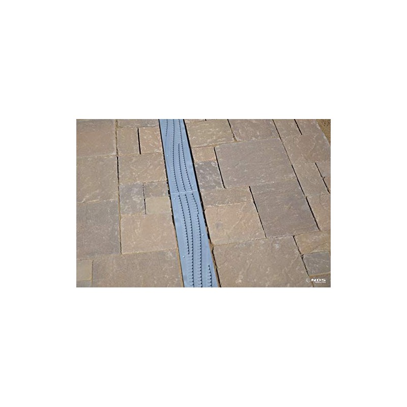 NDS 253GY Spee-D Channel Drain Grate 4-1/8 inch Wide X