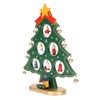 Wooden Christmas Tree Desktop Ornament Shatterproof Safe Eco Friendly Wooden