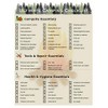 Ultimate Camping Hiking Gear Accessories Equipment Checklist -Laminated & Double