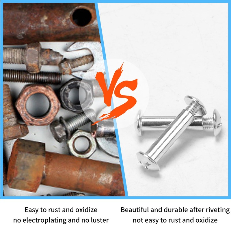 KINDPMA 110 Sets Connection Screws with Sleeve Furniture Screw M4