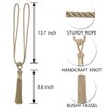 BEL AVENIR Curtain Tiebacks Hand-Woven Holdbacks Home Decorative Tassels Tiebacks