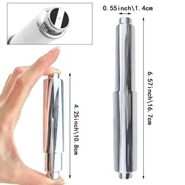 2 Pack Toilet Paper Holder Roller Replacement, Toilet Paper Holder Roller, Toilet Paper Holder Spring Loaded Toilet Paper Holder Roller, Bathroom Spring Loaded Insert Spindle