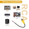 sourcing map 6 Inch Flat Yellow RCA Male Plug Jack