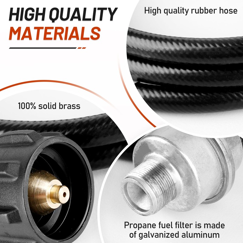 F273699 Propane Fuel Filter with 12FT Hose, for Buddy Series