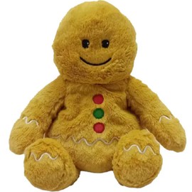 warmies Gingerbread Boy Microwavable, Hot or Cold for Cool Relaxation and Warm Relief, Lavender Scented Cozy Plush Animal