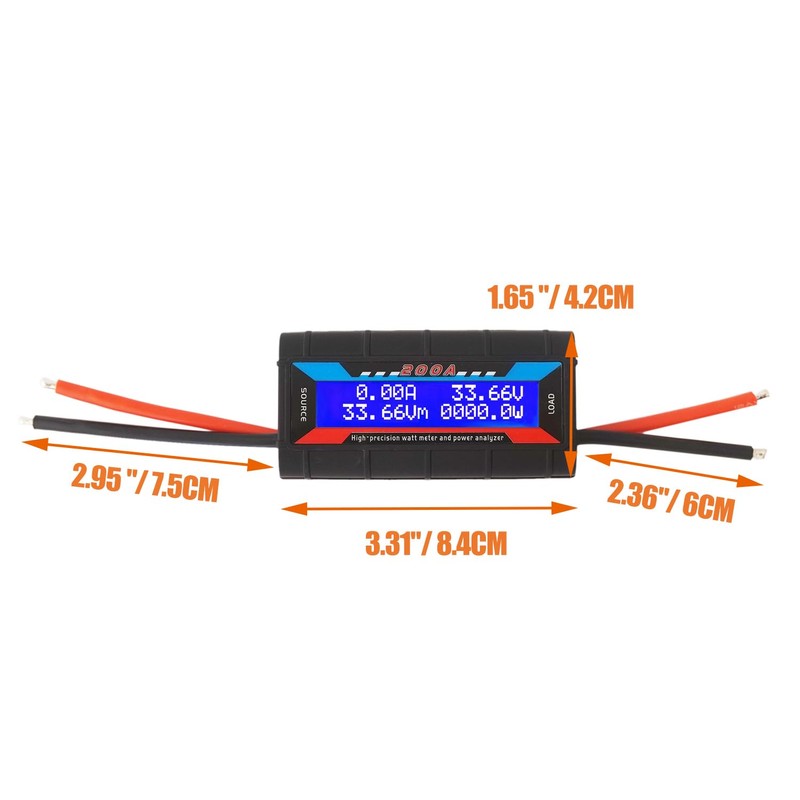 Heluok 200A Watt Meter Power Analyzer, High Precision RC Multi