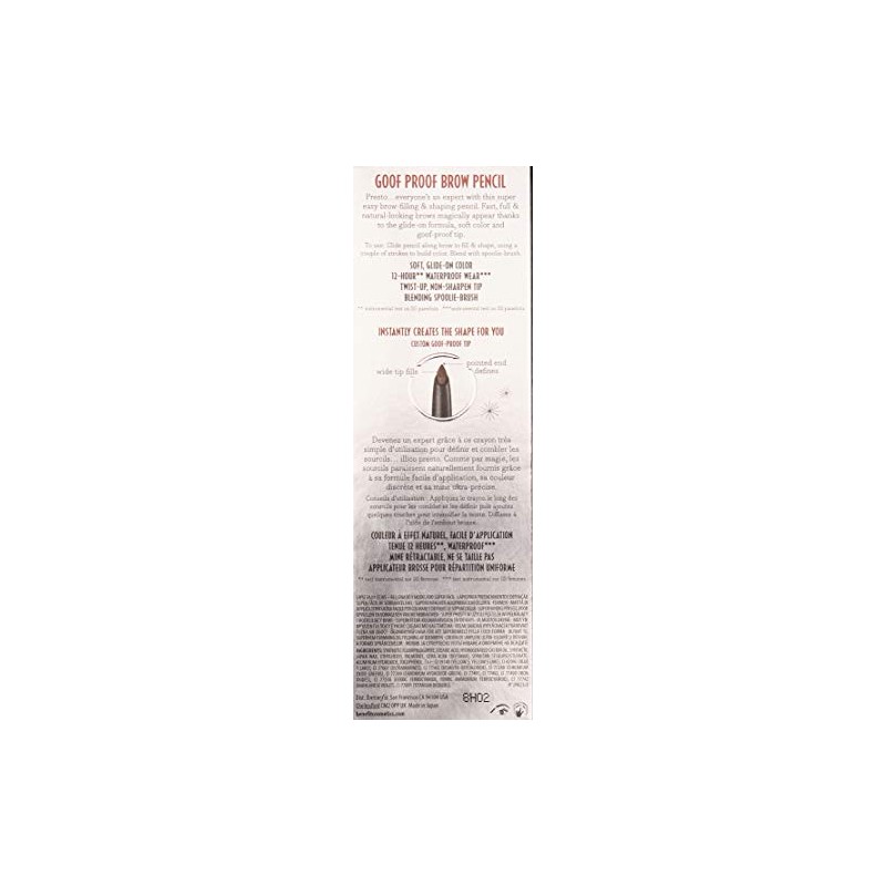 Benefit Goof Proof Eyebrow Pencil Deluxe Sample, 02 Light